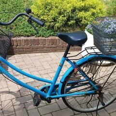 ママチャリ　自転車かごつき