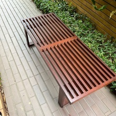 木製ベンチ　ネルソンベンチ風