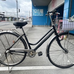 【大人用】整備済中古自転車 シキシマ 27型LTD 黒色 <自転...