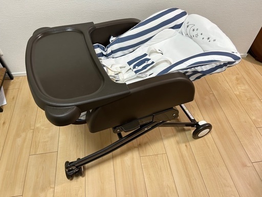 Aprica ユラリズムスマート ハイローチェア ムーンストライプ 美品