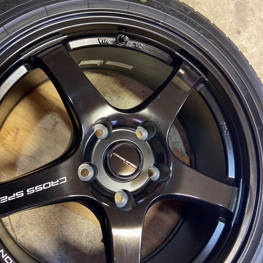 クロススピードCR5 17x7.5j +50 PCD114.3 5H 中古美品の通販はau PAY 