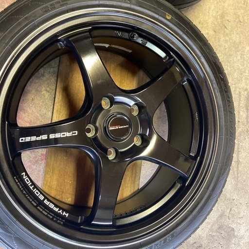 クロススピードCR5 17x7.5j +50　PCD114.3 5H 中古美品
