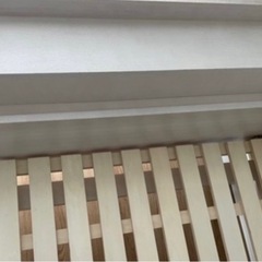組立分解簡単　美品ベッドフレーム(折りたたみマットレス付き)の画像