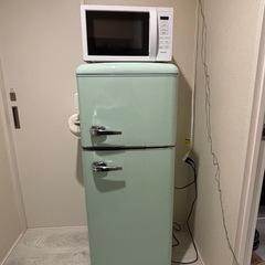 アイリスオーヤマ　冷蔵庫&電子レンジ　セット