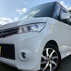 フォロワー割実施中‼️Bluetooth対応ナビ付き☆月々9千円〜分割払い可❗️ 車検付き！【名義変更代込み】大人気☆日産 ルークスハイウェイスター☆Bluetooth対応ナビ付き☆走行中DVD見れます☆ETC付き☆電動スライドドア☆ドラレコ付き☆スマートキー☆フルオートエアコン☆純正アルミ！事故修復歴無し☆そのまま乗って帰れます❗️の画像