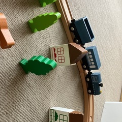 木製レール　列車セット　おもちゃの画像