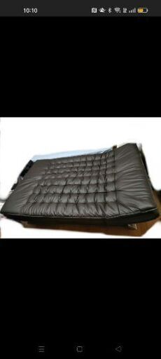 ソファベッド セミダブルサイズ ニトリ Nシールド 黒 リクライニング