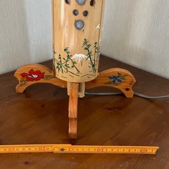 竹細工の灯籠　木製細工物間接照明
の画像