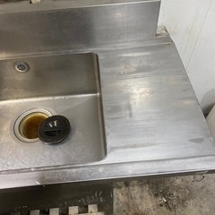 業務用 流し台 シンク 厨房機器 店舗用品 飲食店　ソイルドシンク　1槽シンク　食洗機用の画像