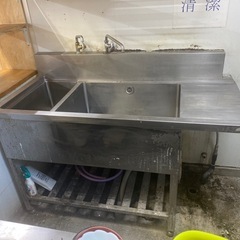 業務用 流し台 シンク 厨房機器 店舗用品 飲食店　ソイルドシン...