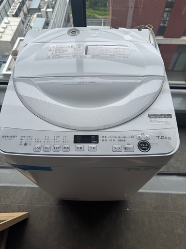 k50)SHARP シャープ 洗濯機 ES-SH7J 7kg 2024年製 k50)SHARP シャープ
