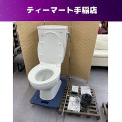モデルハウス展示品 TOTO トイレ便器 CS370 タンク SS370BNKL #NW1 排水芯200mm 寒冷地/床排水仕様 便座 止水栓付き 札幌市手稲区の画像