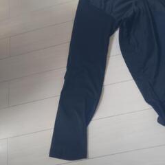 【古着】　長袖　シャツ　黒　防寒　裏起毛　あったかい　の画像