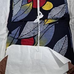 浴衣 紺色 作り帯