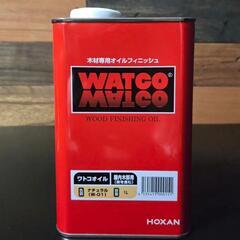 HOXAN  WATCO ワトコオイル(屋内 木部用※床を含む)１L  & PRO -  ACT  水性・油性兼用 30mm 刷毛３本組の画像