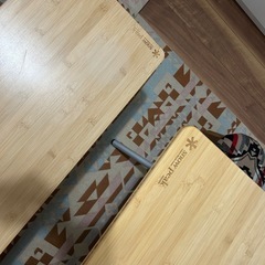 値下げしました！【春キャンンプ☘️もちろんHOMEでも】スノーピーク　ワンアクションテーブル、ベンチ、チェア二脚…の画像