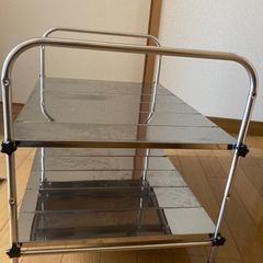 ニトリステンレスラックキッチン下収納の画像