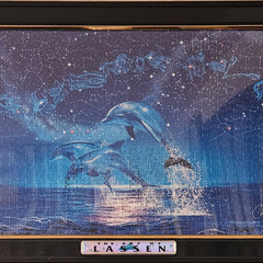 スターライトドルフィン　完成品　フレーム入り　38×26cm　ジ...