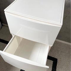 【ニトリ】3段収納ケース ホワイト 引き出しの画像
