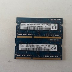 デスクトップ、ノートPC メモリの画像