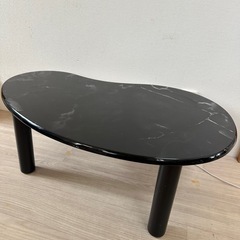 黒のちゃぶ台　小さめローテーブル