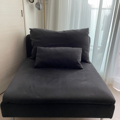 IKEA SÖDERHAMN/ソーデルハムン 1人掛けソファ ダークグレー