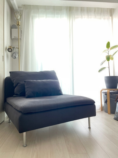 IKEA SÖDERHAMN/ソーデルハムン 1人掛けソファ ダークグレー