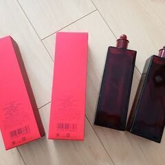 資生堂オイデルミンの空き箱２個と空き瓶２本のセットの画像