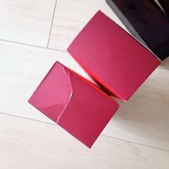資生堂オイデルミンの空き箱２個と空き瓶２本のセットの画像