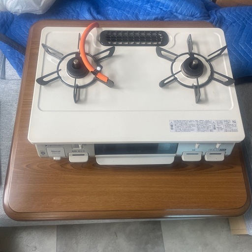 LP ガスコンロ　2口　魚焼きグリル