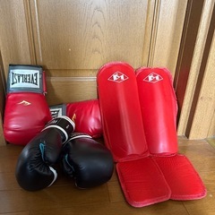 Boxingグローブ8oz12oz レッグガード3点セット