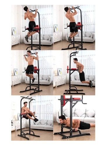 WASAI ぶら下がり懸垂マシン白+赤なります