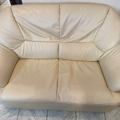 2人掛けソファ　ベージュ