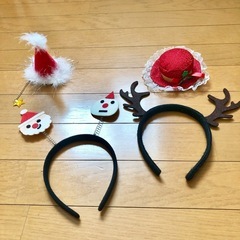 クリスマス　ヘアアクセの画像