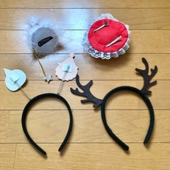 クリスマス　ヘアアクセの画像