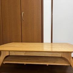 ローテーブル収納付き