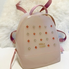 美品！FURLAフルラ世界有名人セレブ買い求め購入困難アイテム4waysキャンディーピンクバックバッグの画像