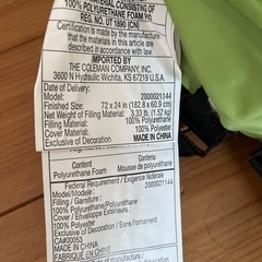 Coleman スリーピング パッドの画像