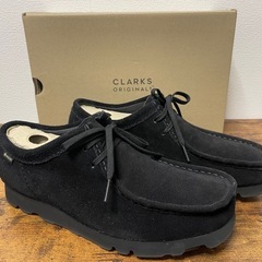 Clarks Wallabee GTX GORE-TEX 黒 ス...