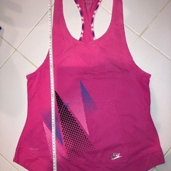 NIKE Dri-FIT ロング丈 エプロン風タンクトップ ピンク