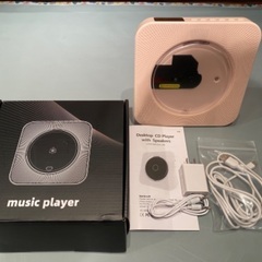 CDプレイヤー　ピンク