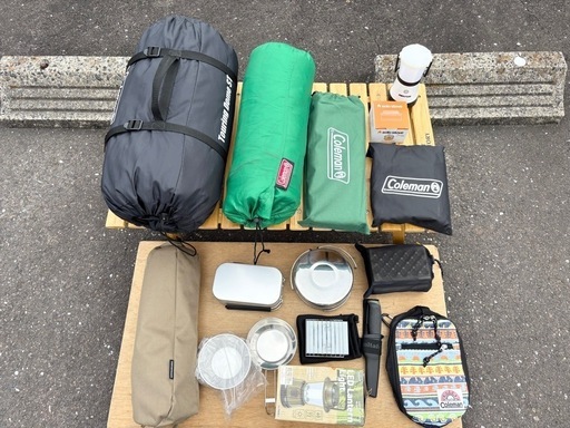 受け渡し予定者決定　ソロキャンプ用品一式 コールマンメイン テント