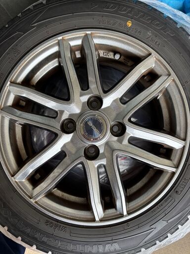 パッソ、タンク、ルーミー、トールなど　165/65R14 アルミホイール付きスタッドレスタイヤ 165/65/14 ルーミー