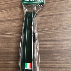 新品未使用 未開封 ロング 靴べら イタリア製 プラスチック SHOEHORN 荒川産業 長いの画像