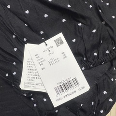 【新品未使用】2wayガーリーシャツ　ブラック　Mの画像