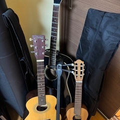 蛇皮三線＆ギター3点