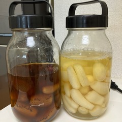 塩ラッキョウ　鳥取県産　醤油出汁