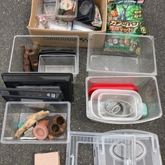 カブトムシ、クワガタなどの飼育用品一式