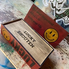 ティッシュボックス サインボード ハンドメイド雑貨の画像