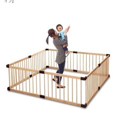 【2セット】RiZKiZ 木製ベビーサークル 167cm×167...